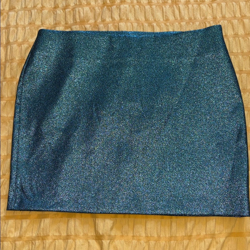 Teal Mini Skirt